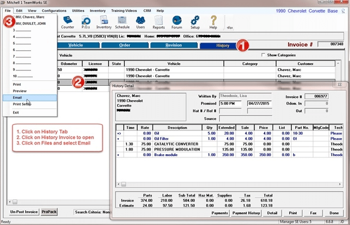 software bengkel mobil michell