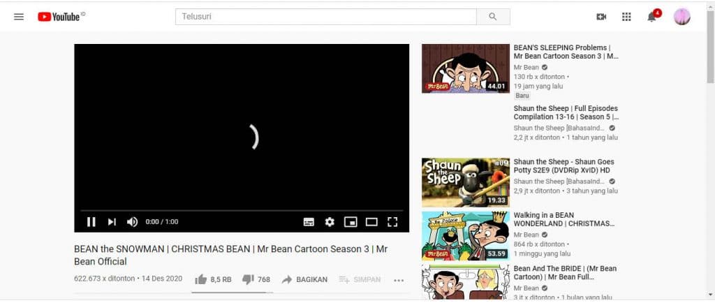 mengatasi eror video youtube di browser pc