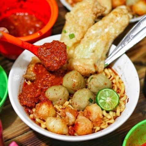 Baso aci Jajanan pedas super nampol, wajib cobain!