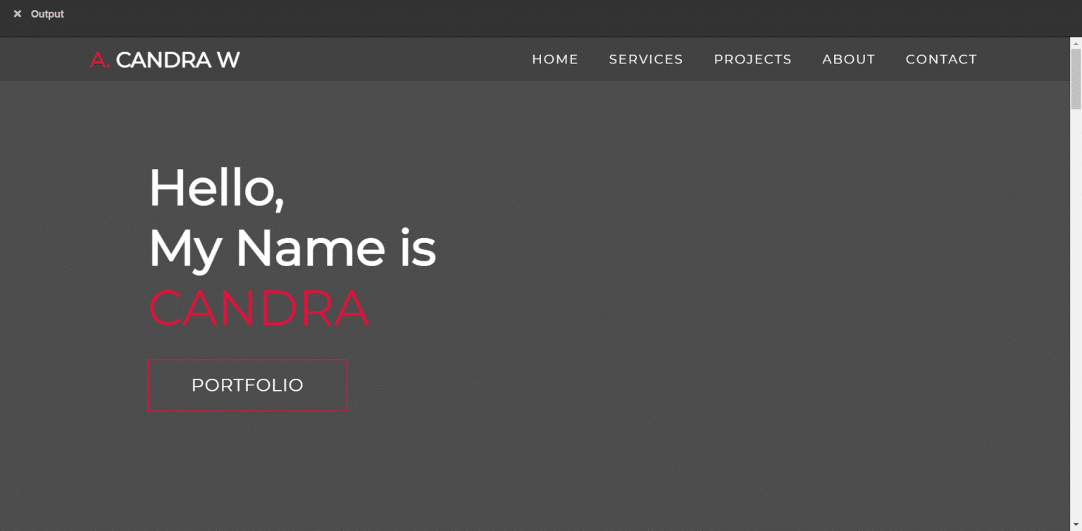 Template Portofolio Web Gratis Dari Html, Css dan JavaScript - Nemobrent